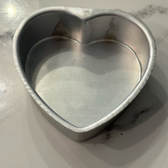 Wilton Other - Wilton Aluminum Heart Shaped Cake and Pan Home Baking